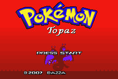 Pokemon Topaz Title Screen